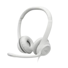 Logitech H390 Stereo USB Headset White with Microphone