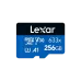 Lexar High-Performance 633x 256GB MicroSDXC UHS-I Memory Card with Adapter