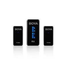 Boya BY-XM6-S2 Mini 2.4GHz Dual-Channel Wireless Microphone System