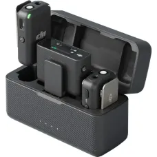 DJI Mic (2 TX + 1 RX + Charging Case) Dual-channel Wireless Microphone