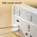 Deli ET411 2 Pin 4 Port 2 Meter Power Strip