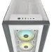 Corsair iCUE 5000X RGB Tempered Glass Mid-Tower ATX PC Smart Case - White