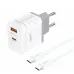 FONENG EU61 30W Dual Port Charger Adapter With Type-C Cable