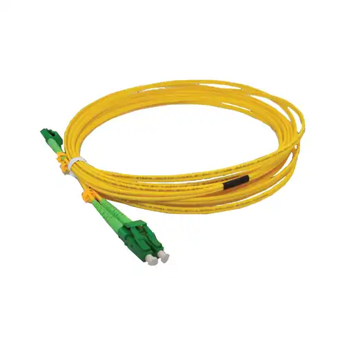 Safenet 3 Meter SM Duplex Fiber LC/APC Patch Cord - Yellow