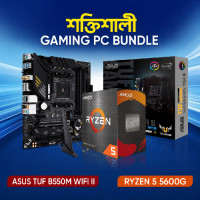 AMD Ryzen 5 5600G Processor And Asus TUF GAMING B550M Plus WIFI II Motherboard Combo