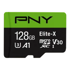 PNY Elite-X 128GB Class 10 U3 V30 microSDXC Memory Card