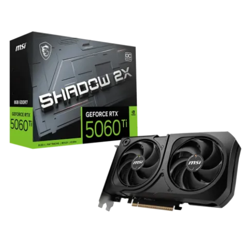 MSI GeForce RTX 5060 Ti 8G SHADOW 2X OC PLUS GDDR7 Graphics Card