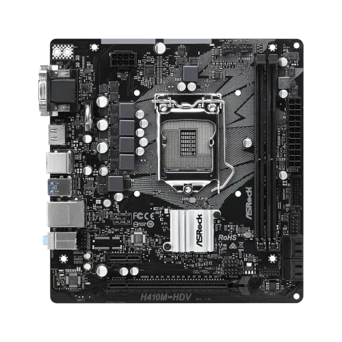 ASRock H410M-HDV 10th Gen DDR4 Motherboard (Bulk)
