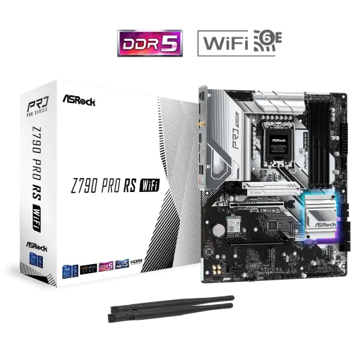 ASRock Z790 Pro RS WiFi 14th, 13th and 12th Gen DDR5 ATX Motherboard