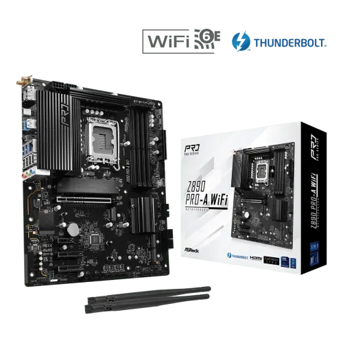 ASRock Z890 Pro-A WiFi LGA1851 DDR5 ATX Motherboard