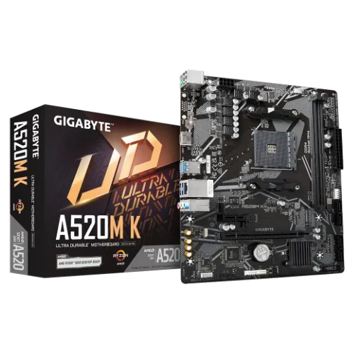 GIGABYTE A520M K AM4 Micro ATX Motherboard