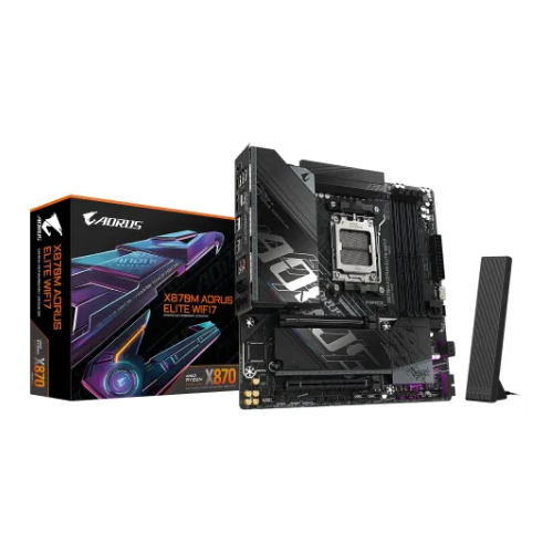 GIGABYTE X870M AORUS ELITE WIFI7 DDR5 AM5 mATX Motherboard