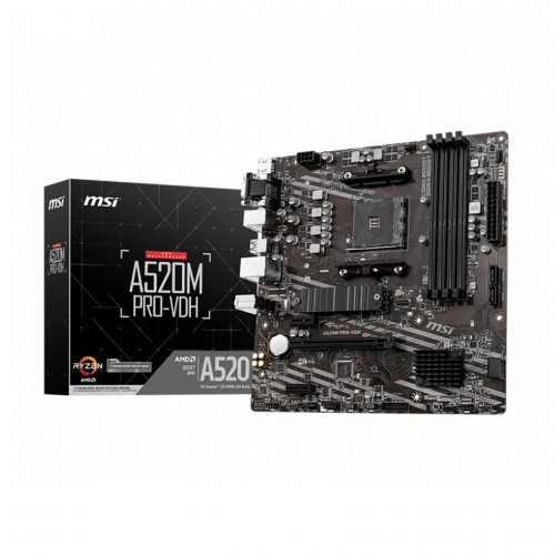 MSI A520M PRO-C DASH AMD AM4 Micro-ATX Motherboard
