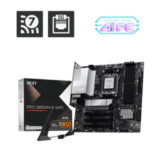 MSI PRO B850M-P WIFI AM5 mATX Motherboard